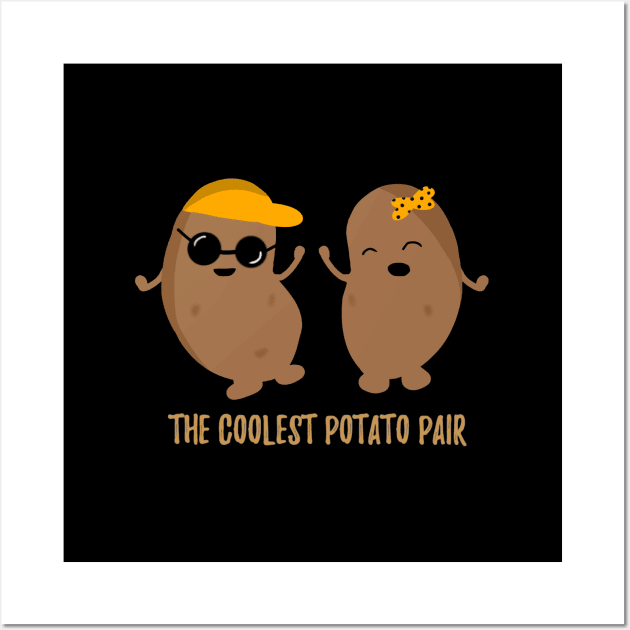 Valentine S Day Humour - valentines day cute couples - Valentines day gift ideas for potato lovers Wall Art by Saishaadesigns